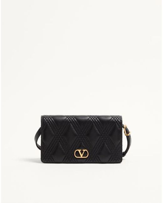 Valentino Garavani White Quiltie 67 Mini Shoulder Bag