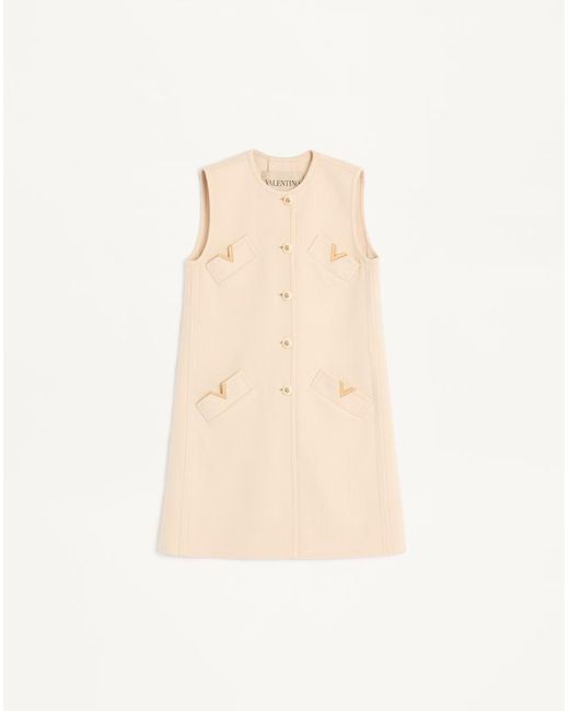 Valentino Natural Compact Drap Gilet 38