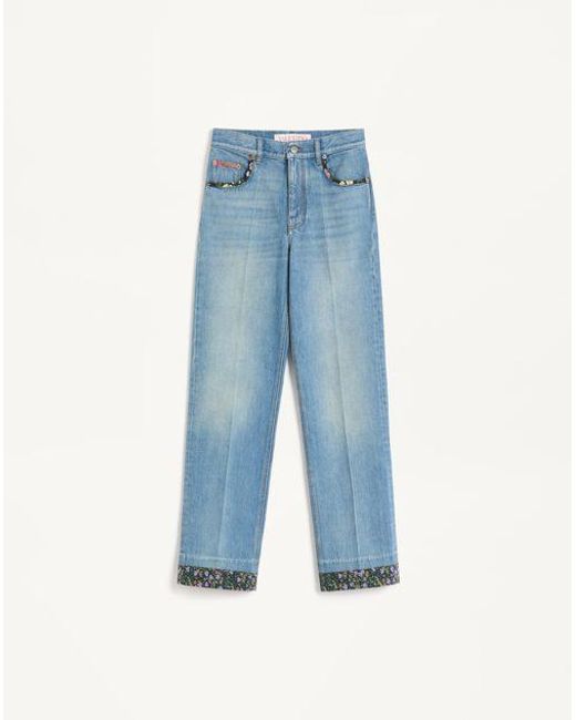 Valentino デニム パンツ 女性 デニム Blue