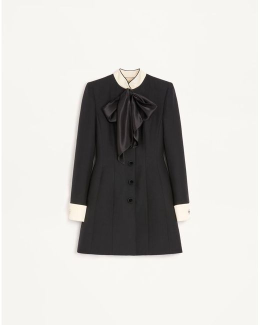 Valentino Black Crepe Couture Short Dress