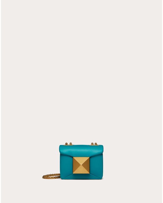 one stud nappa bag with chain