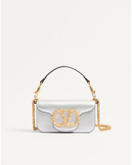 Valentino Garavani Natural Locò Small Shoulder Bag