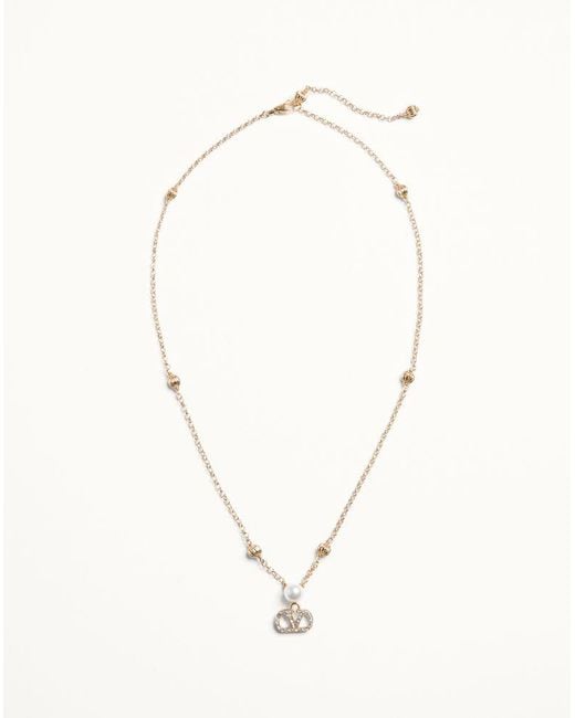 Valentino Garavani Natural Vlogo Signature Necklace