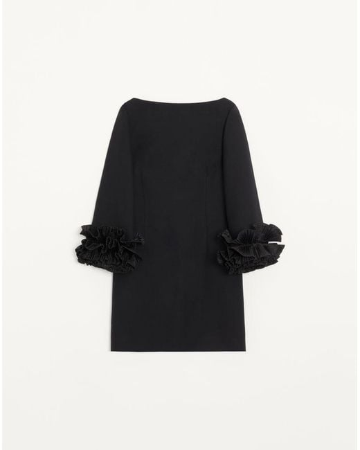 Valentino Black Crepe Couture Dress