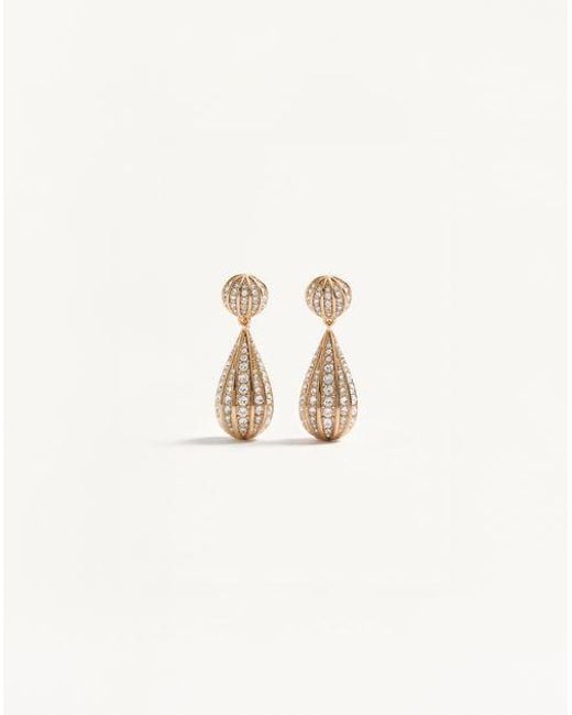 Valentino Garavani Natural Poetiques Des Gouttes Metal And Swarovski Crystal Earrings