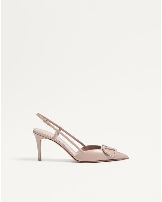 Valentino Garavani Multicolor Vlogo Signature Calfskin Slingback Pump 80 Mm 3.15 In. 34.5