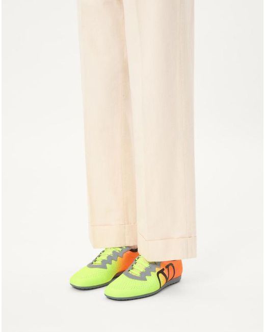 Valentino Garavani Yellow Chromathon Trainer for men
