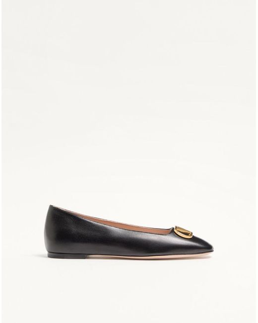 Valentino Garavani White Vlogo Signature Ballerina