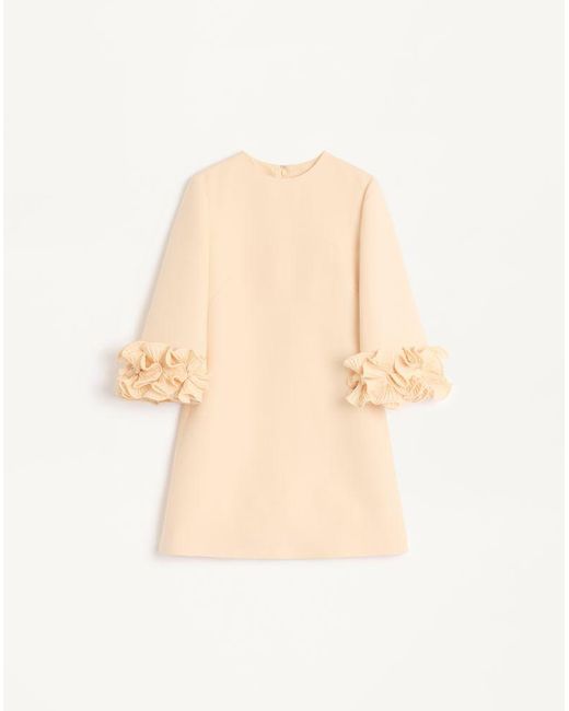 Valentino Natural Crepe Couture Short Dress 36