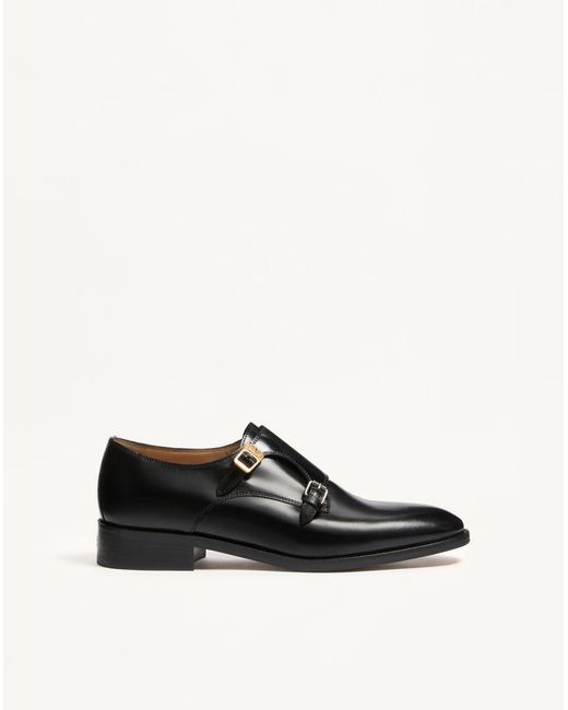 Valentino Garavani White Pas Des Dieux Double Monk Strap Shoes for men