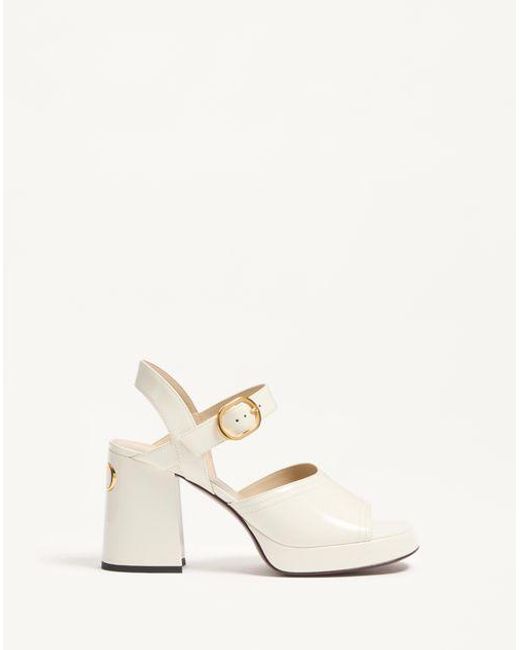 Valentino Garavani Natural Fawcette Platform Sandal