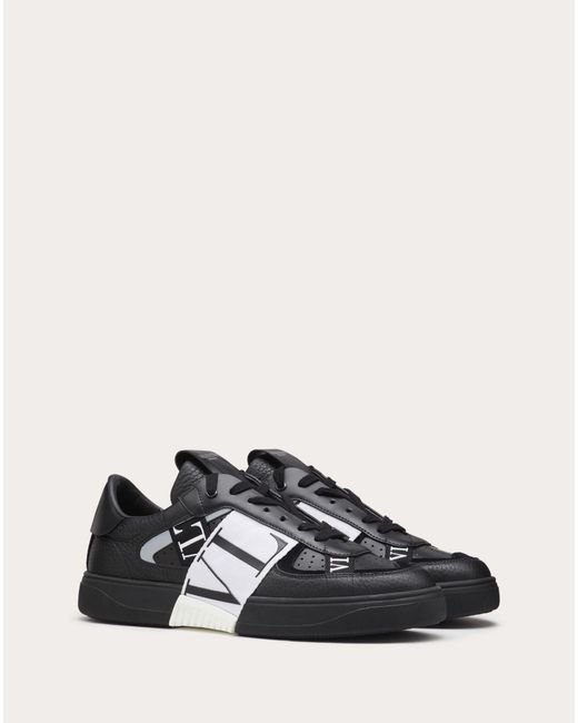 valentino garavani calfskin vl7n sneaker with bands