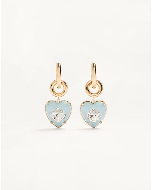 Valentino Garavani White Coeur Hyperbole Earrings