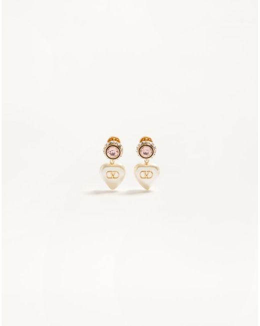 Valentino Garavani Natural Vlogo Signature Earrings