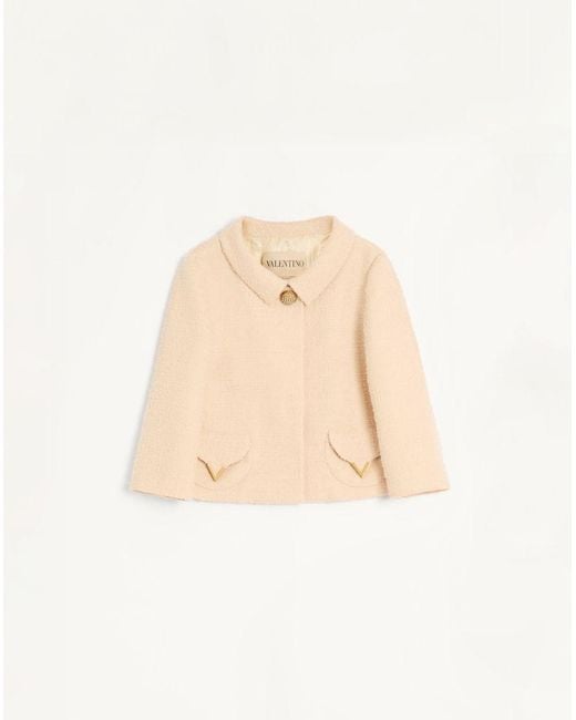 Valentino Natural Curly Wool Jacket