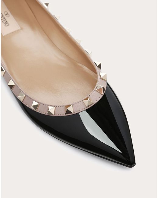 valentino black flat shoes