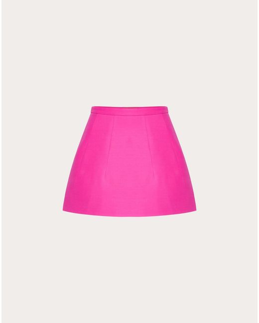 Valentino Pink Crepe Couture Mini Skirt
