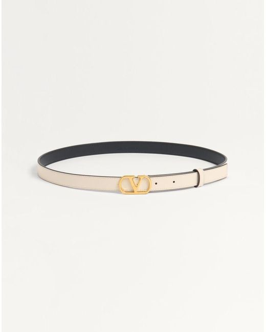 Valentino Garavani Natural Vlogo Signature Belt