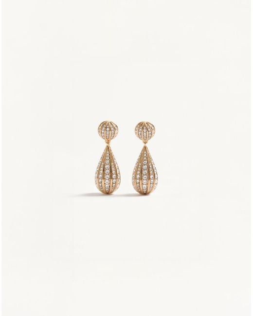 Valentino Garavani Natural Poetiques Des Gouttes Metal And Swarovski Crystal Earrings