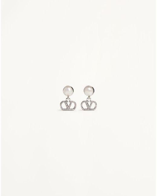 Valentino Garavani Natural Vlogo Signature Earrings