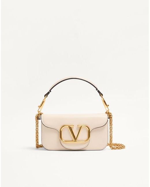 Valentino Garavani Natural Locò Small Shoulder Bag