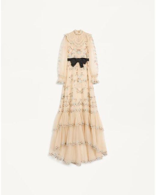 Valentino Natural Long Dress