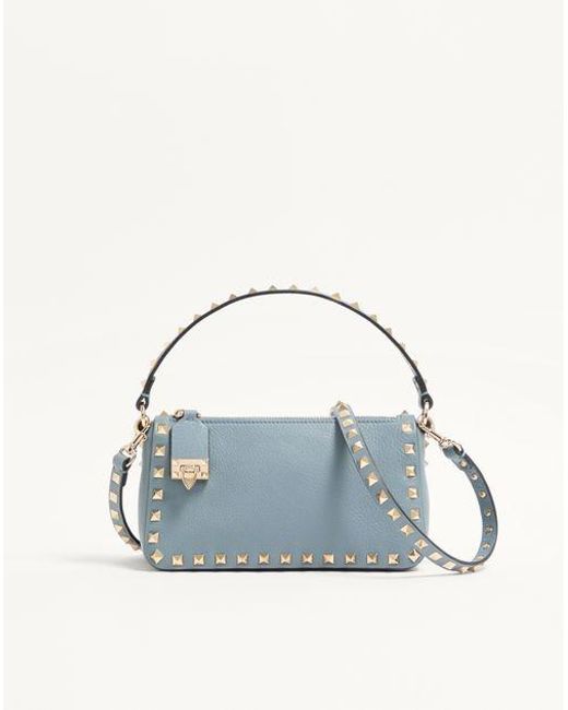 Valentino Garavani レディース ブルー ロックスタッズ グレインカーフ
