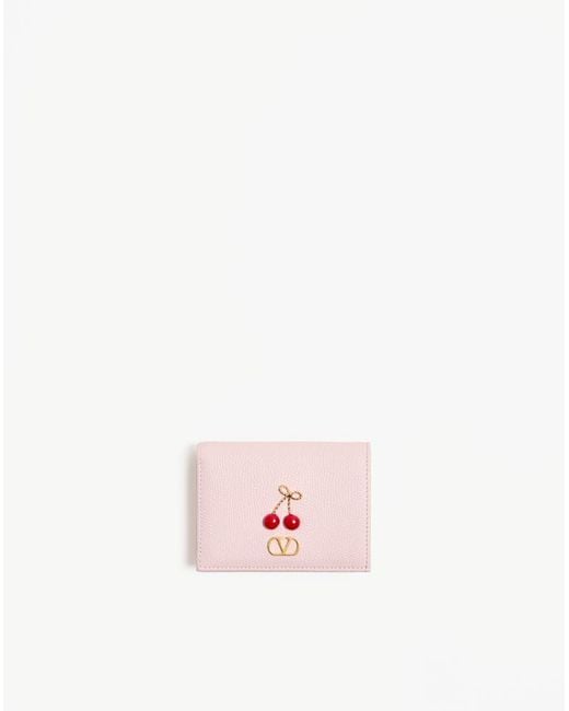 Valentino Garavani Pink Cherryfic Wallet