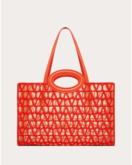 Valentino Garavani Le Troisieme Embroidered Shopping Bag