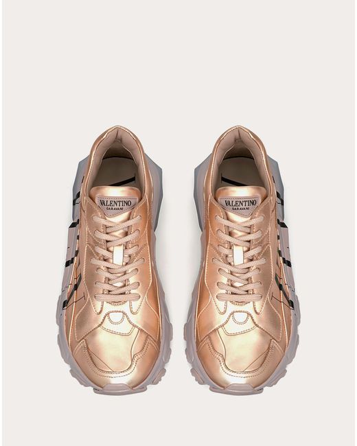 valentino rose gold sneakers