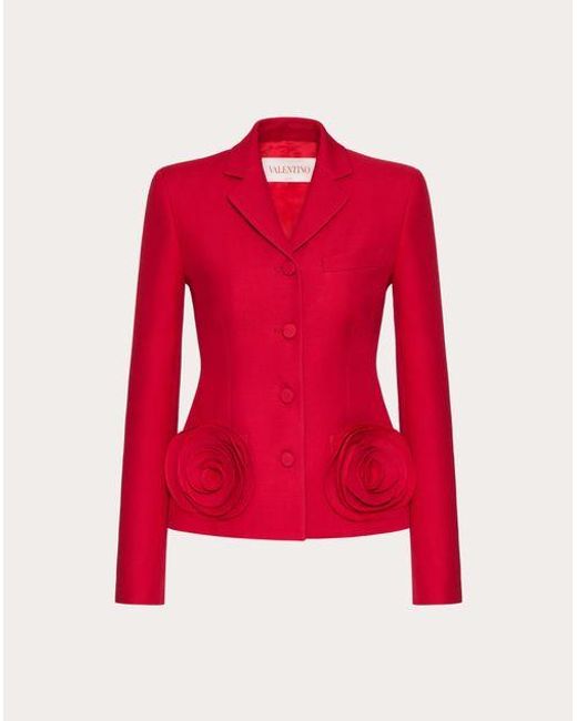 Valentino Red CREPE COUTURE JACKE