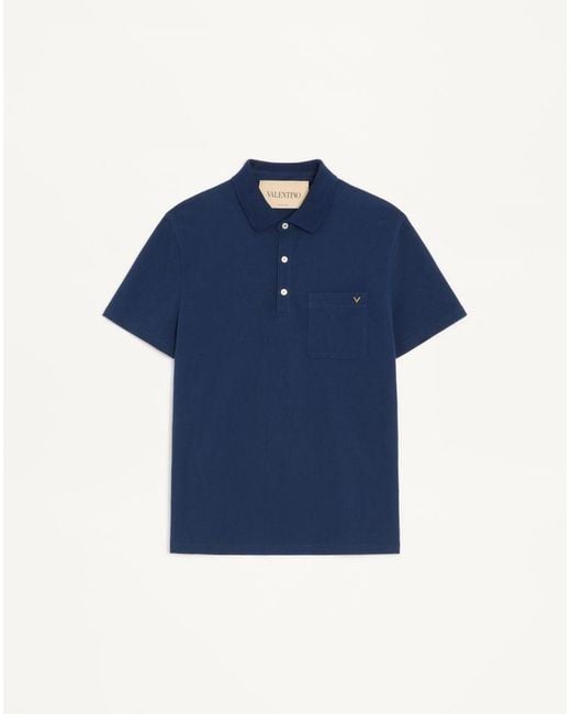 Valentino Blue Polo Shirt for men