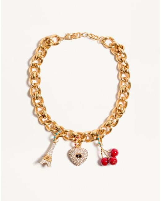 Valentino Garavani Metallic Chez Necklace