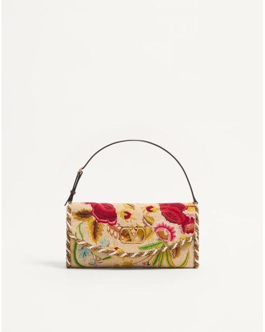 Valentino Garavani Multicolor Devain Embroidered Small Shoulder Bag
