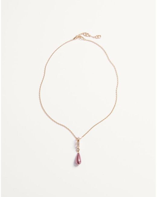 Valentino Garavani Natural Vlogo Signature Necklace