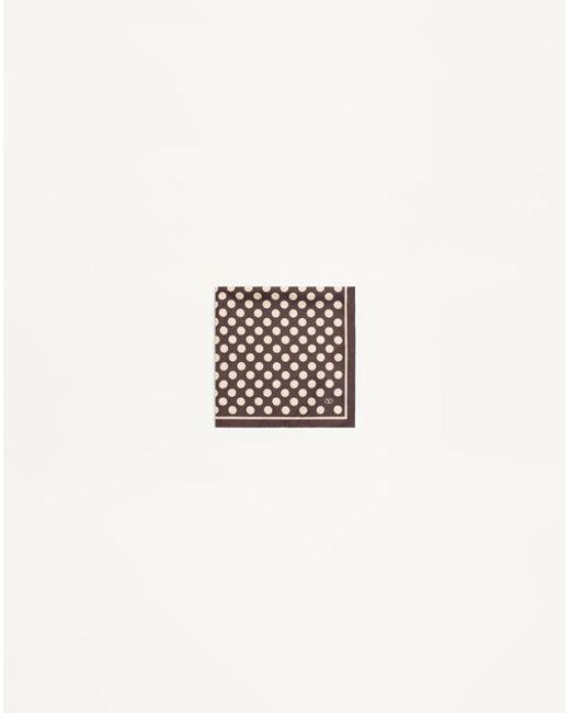 Valentino Garavani Opticool Seidenschal Mann in White für Herren