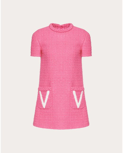 Valentino Pink Kleid Aus Timeless Tweed