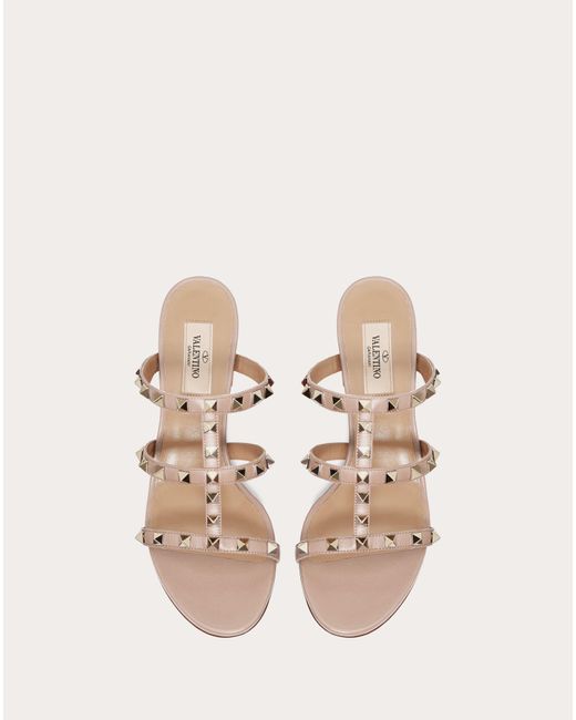 rockstud calfskin mule