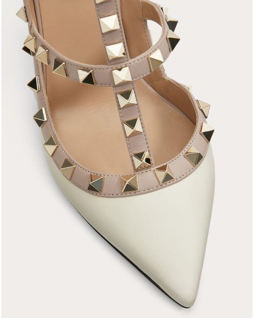 rockstud ankle strap pump