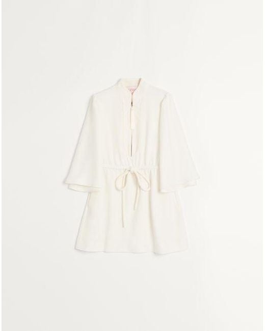 Valentino Natural Cady Couture Kurzes Kleid Frau