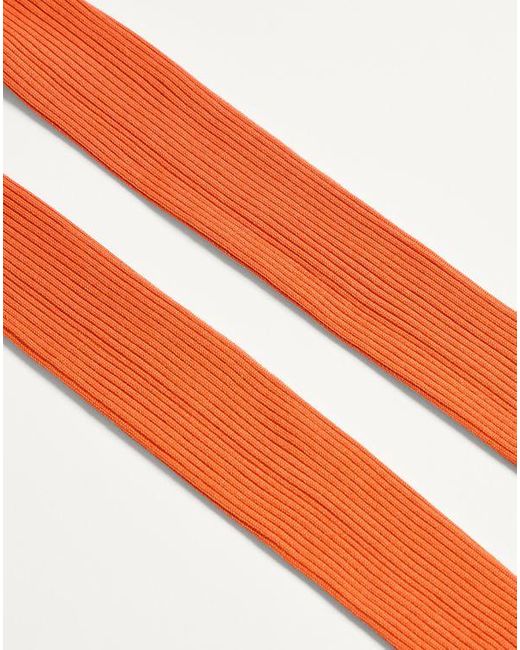 Valentino Orange Seidenstrumpfhose Frau