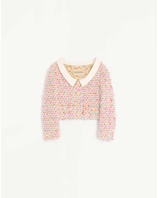Valentino Pink Candy Tweed Jacket