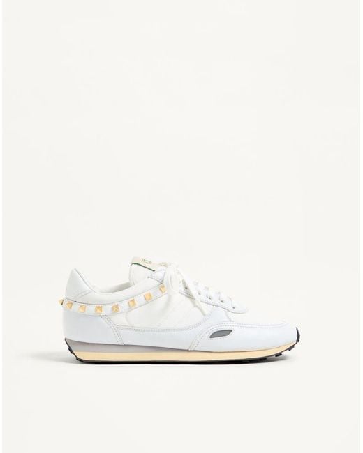 Valentino Garavani White Stud Up Trainer for men