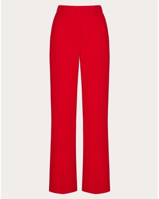 Pantaloni in cady couture di Valentino in Red