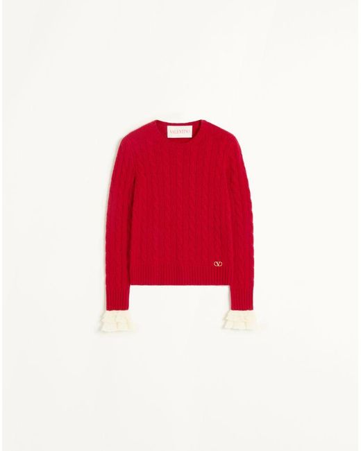 Valentino Red Cashmere Jumper
