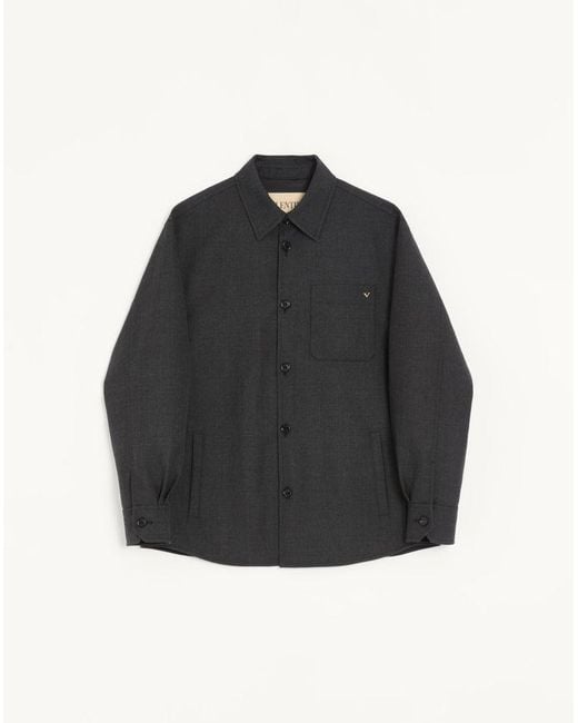 Valentino Black Shirt Jacket for men