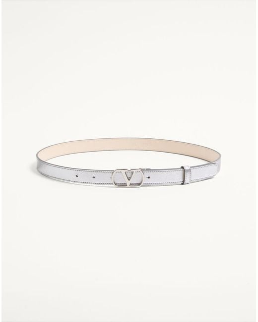 Valentino Garavani Natural Vlogo Signature Belt