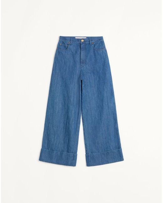 Valentino Blue Lightweight Trousers