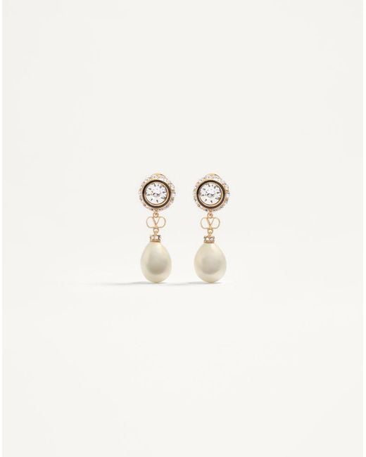 Valentino Garavani Natural Vlogo Signature Earrings