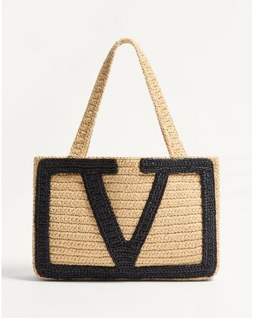 Valentino Garavani Natural Viva Superstar Medium Shopping Bag